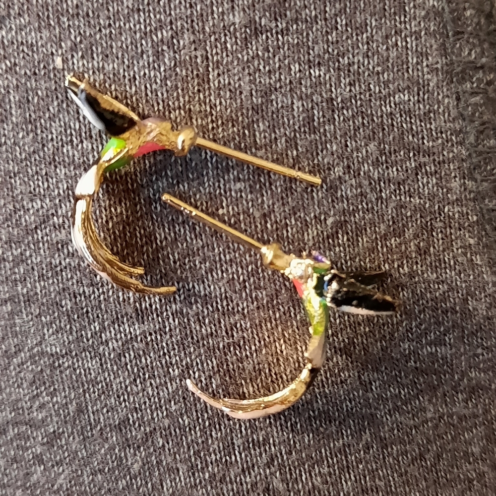 Hummingbird earrings - Picture 2 of 7